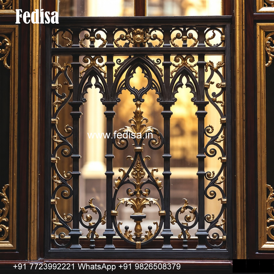 Modern Window Grill Design With Minimal Look Wooden Grill Design