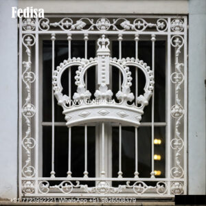 Window Grill Design With Straight Lines Grill Color Design