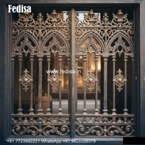 Window Grill Design With Artistic Finish Iron Grill Gate Design