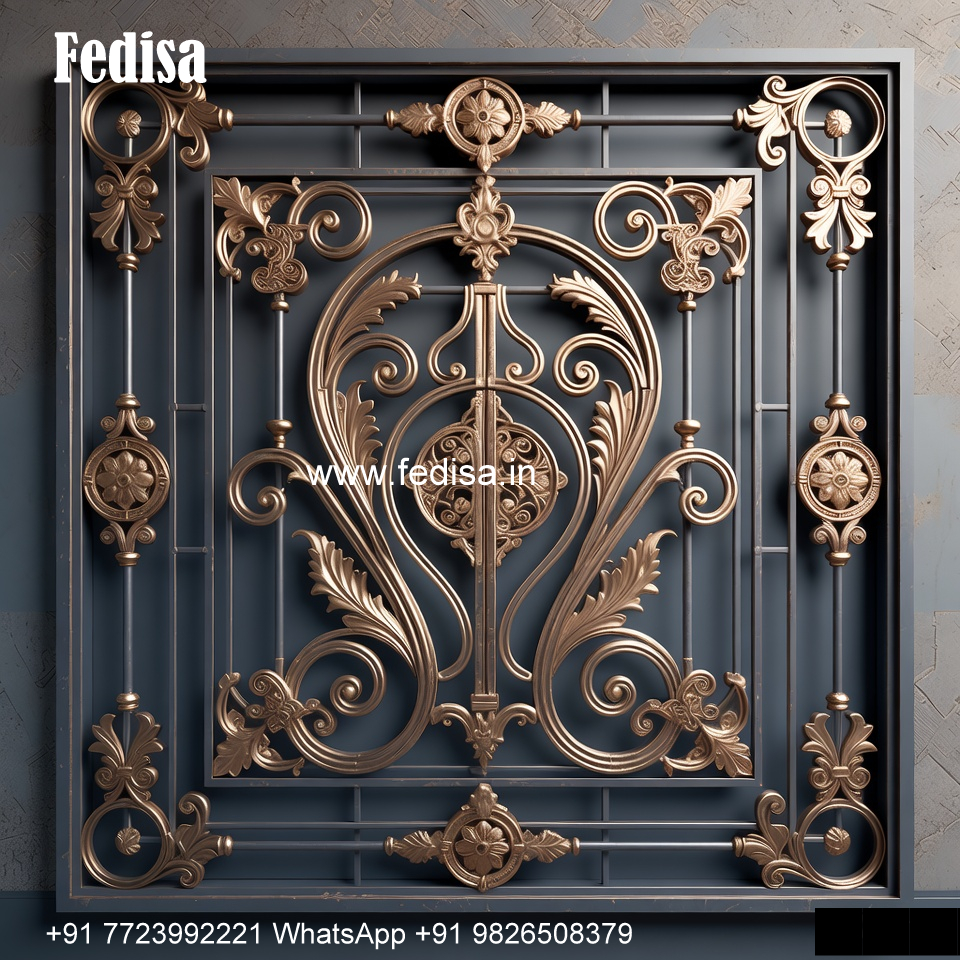 Window Grill Design With Decorative Finish Jeene Ki Grill