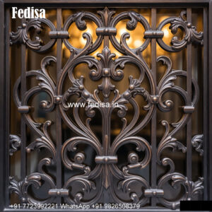 Window Grill Design With Modern Structure Iron Jali Door Design