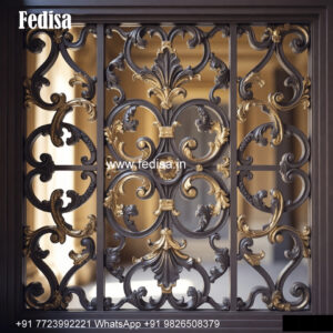 Modern Window Grill Design With Glass Horizontal Window Grill Design