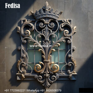 Window Grill Design With Modern Geometry Ss Grill Door Design