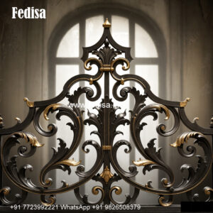 Window Grill Design With Artistic Work Compound Wall Fencing Grill Design