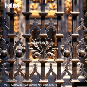 Window Grill Design With Decorative Borders Double Door Grill Gate Design