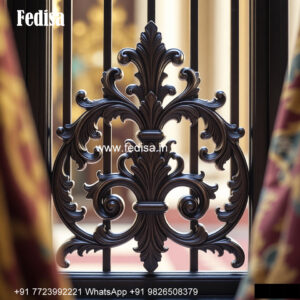 Window Grill Design With Decorative Finish Front Side Grill Design