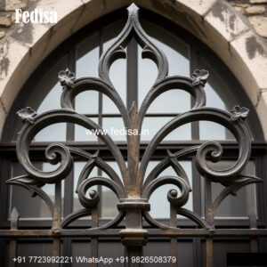 Window Grill Design For Elegant Look Curved Window Grill Design