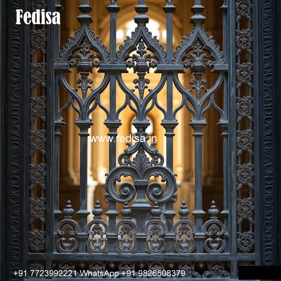 Window Grill Design With Floral Patterns Window Frame Design Iron