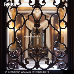 Stylish Window Grill Design For Exterior Grill Front Door Design
