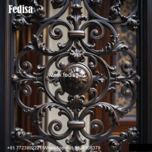 Stylish Steel Grill Design For Windows Door Side Grill Design