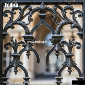 Window Grill Design With Straight Lines Balcony Gate Grill Design