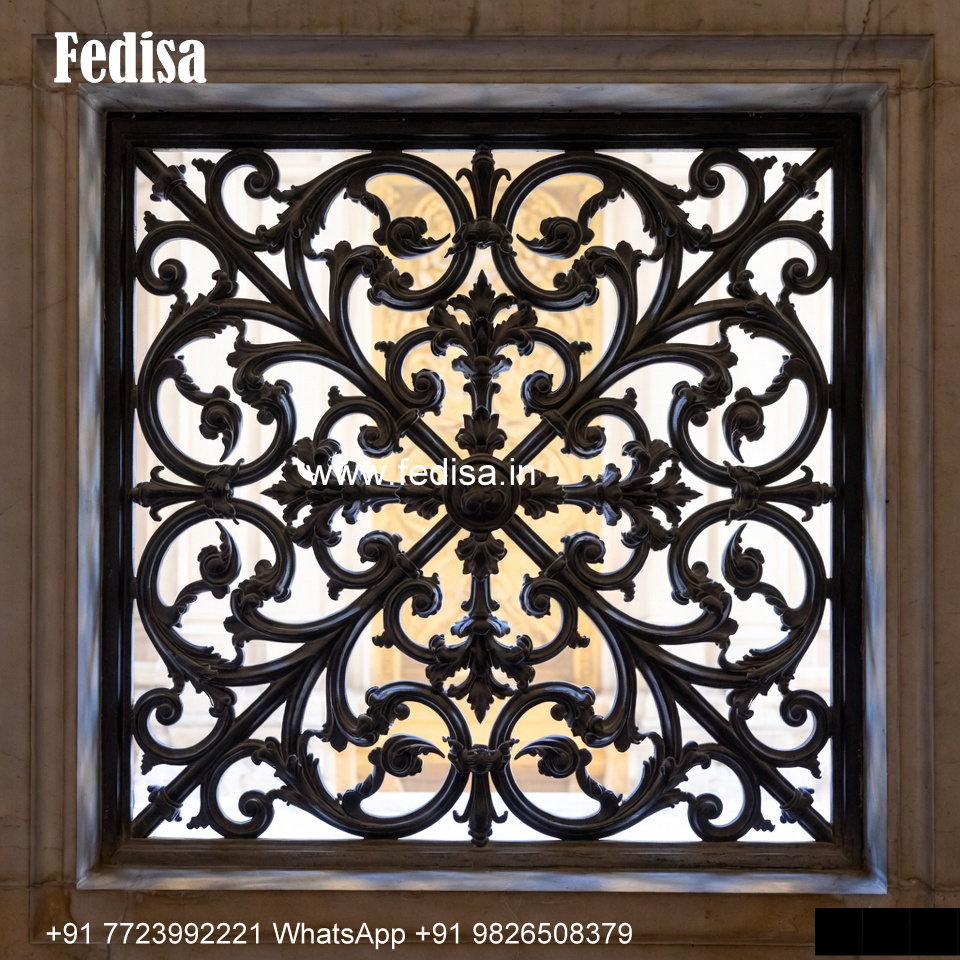 Window Grill Design With Luxury Style Half Grill Design For Balcony