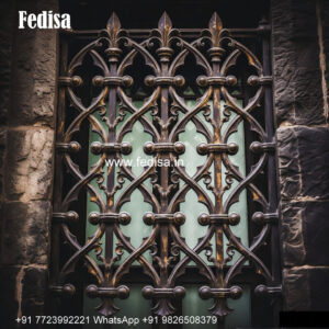 Window Grill Design With Artistic Structure Safety Door Design Steel