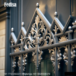 Traditional Window Grill Design With Classic Look Iron Rod Grill Design