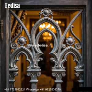 Window Grill Design With Elegant Style Round Grill Gate Design