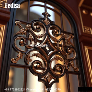 Window Grill Design With Decorative Finish Window Grill Design Flower