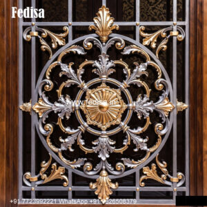 Classic Window Grill Design With Artistic Patterns Aluminum Safety Door Grill Design