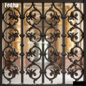 Traditional Window Grill Design With Classic Touch Full Grills Design For Terrace