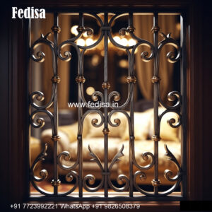 Window Grill Design With Powder Coating Finish Gate With Grill Design