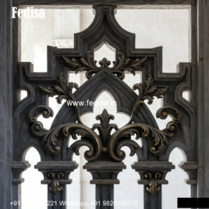 Window Grill Design With Decorative Borders Low Weight Grill Design