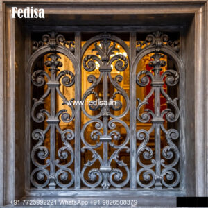 Window Grill Design For Attractive Exterior Modern Iron Grill Design