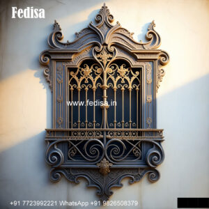 Window Grill Design With Artistic Patterns Balcony Sliding Grill Design