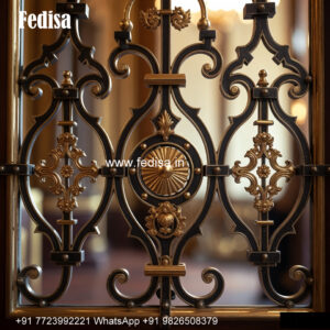 White Window Grill Design For Elegant Homes Window Grill Round Design