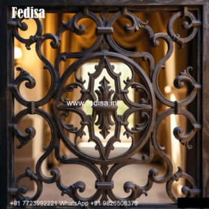 Modern Window Grill Design With Glass Panel Simple Grill Ka Design