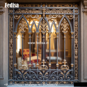 Window Grill Design For Front View Back Balcony Grill Design