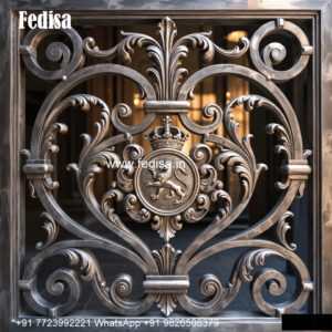 Window Grill Design With Artistic Work Room Grill Gate Design