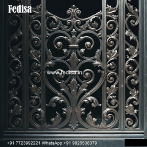 Window Grill Design With Smooth Texture Front Door Safety Gate Design