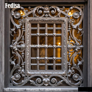 Window Grill Design With Premium Design Grill On Compound Wall