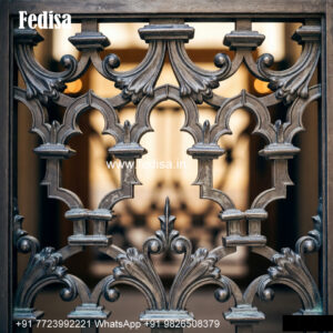 Window Grill Design For Luxury Look Double Door Wooden Grill Design