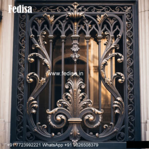Window Grill Design With Laser Cut Pattern Modern Iron Grill Design For Balcony