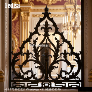 Window Grill Design With Bold Pattern Boundary Wall Top Grill Design