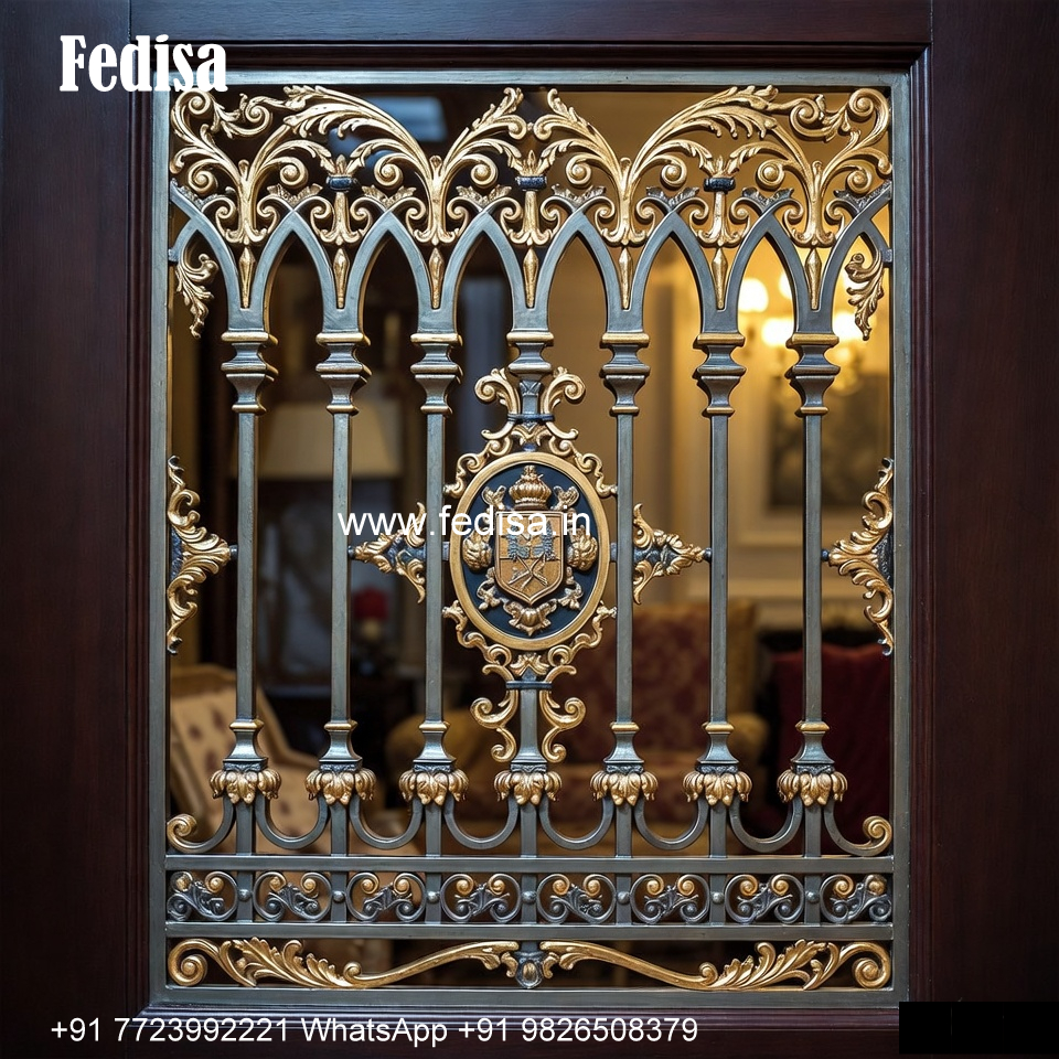 Window Grill Design With Premium Appeal Modern Closed Grill Design For Balcony