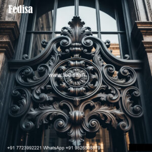 Window Grill Design With Classic Style Grill And Door Design