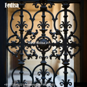 Traditional Window Grill Design With Classic Look Iron Grill Design For Veranda