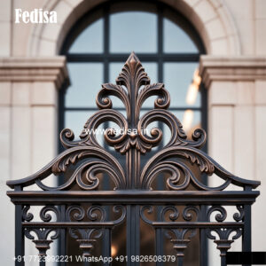 Window Grill Design With Artistic Structure Arch Window Grill Design