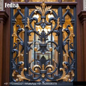 Window Grill Design With High Security Main Door Steel Grill Design