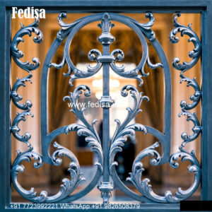 Window Grill Design With Elegant Structure Curved Grill Design