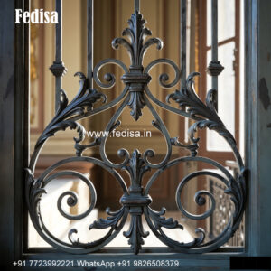 Floral Window Grill Design For Classic Homes