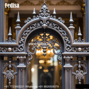 Window Grill Design With Modern Frame Double Door Iron Grill Design