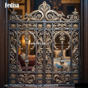 Window Grill Design With Anti Corrosion Coating Glass Door With Grill Design