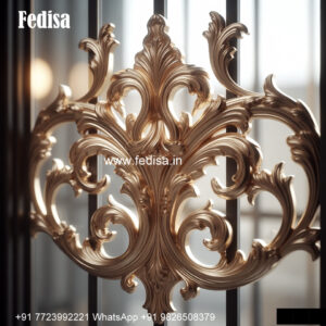 Premium Quality Window Grill Design For Villas Wooden Safety Door With Grill Design