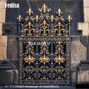 Window Grill Design With Floral Patterns Gate With Grill Design