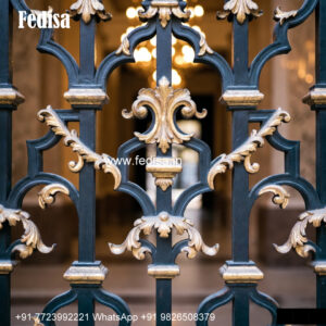 Window Grill Design With Modern Geometry Iron Front Grill Design