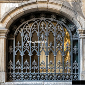 Window Grill Design With Custom Shapes Round Shape Window Grill Design