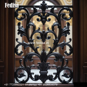 Window Grill Design With Rust Proof Coating Boundary Steel Grill Design