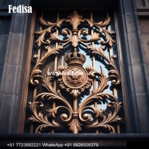 Designer Window Grill Design For Luxury Villas Two Door Grill Design